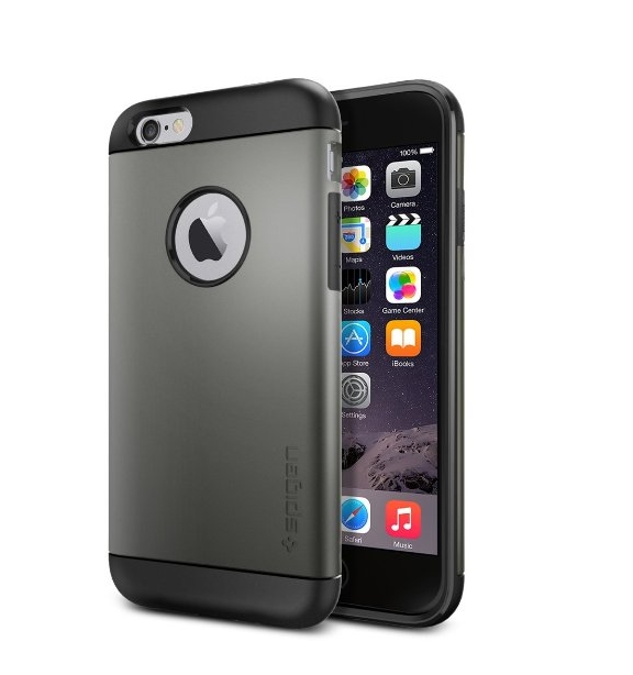 iPhone 6 Case Spigen Slim Armor AIR CUSHION Gunmetal Slim Fit